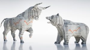 Bulle und Bär - Symbole für die Börse