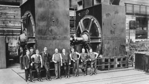Die Firmenchefs einer Fabrik in den 1920er jahren